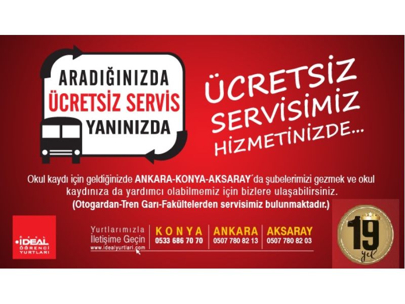 Ücretsiz Servisimiz Hizmetinizde...