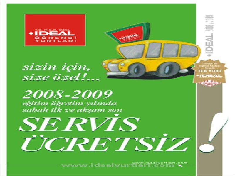 Ücretsiz Servisimiz Öğrencilerimizin Hizmetinde