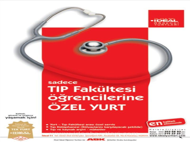 Tıp Fakültesi Öğrencilerimize Özel Yurt