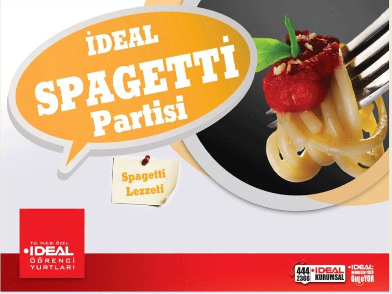 Dönemin 1. Spagetti Partisi 