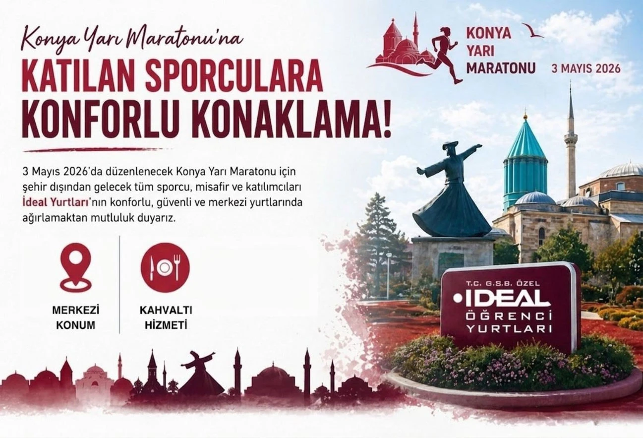 Konya Yarı Maratonu Konaklama Duyurusu – Uygun ve Merkezi Otel Alternatifi