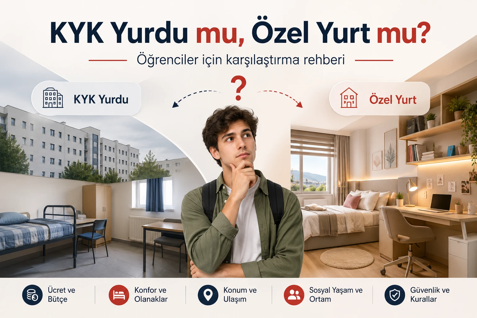 KYK Yurdu mu Özel Yurt mu? Öğrenciler İçin Karşılaştırma Rehberi