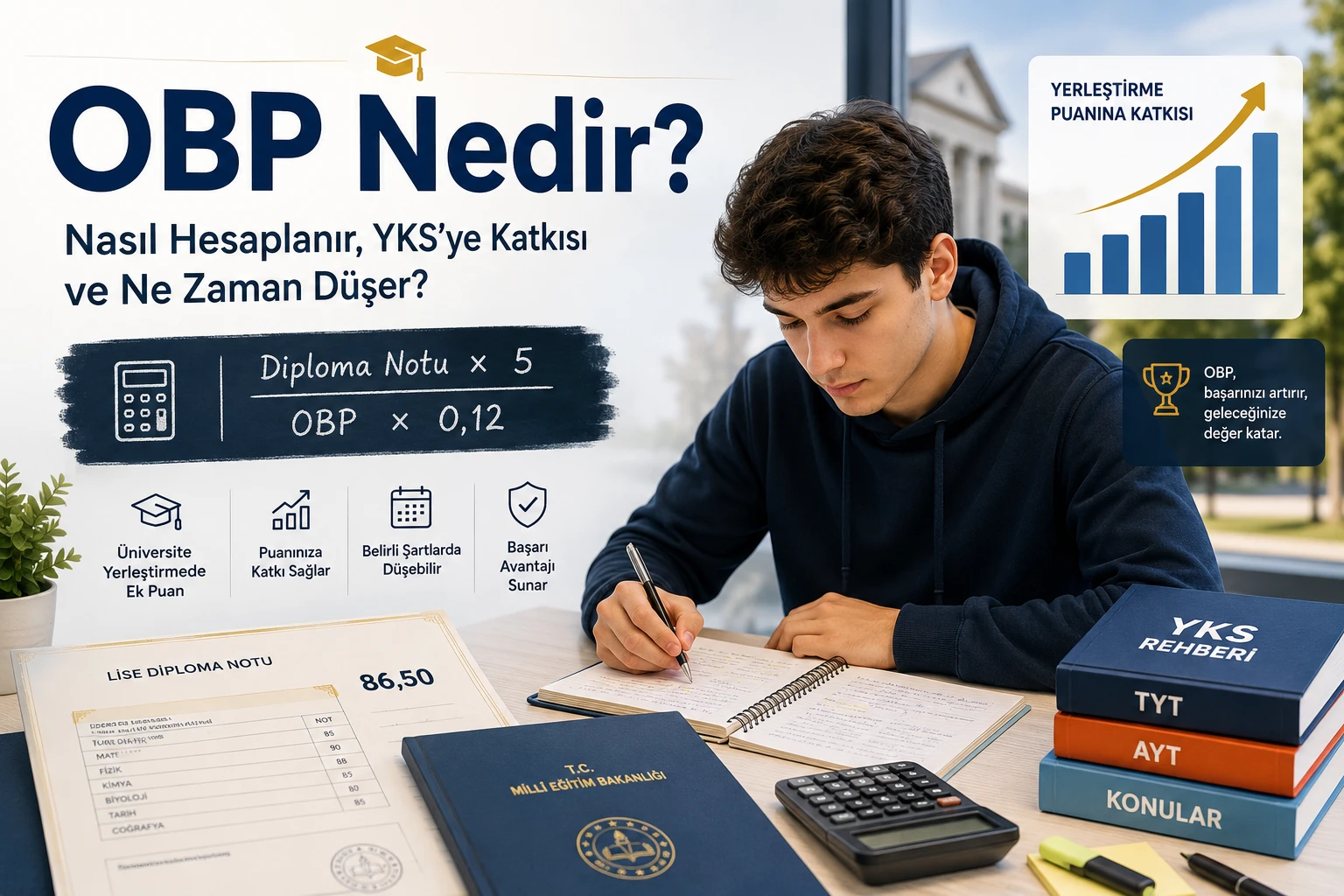 OBP Nedir? Nasıl Hesaplanır? YKS’ye Katkısı, Avantajları ve Ne Zaman Düşer?