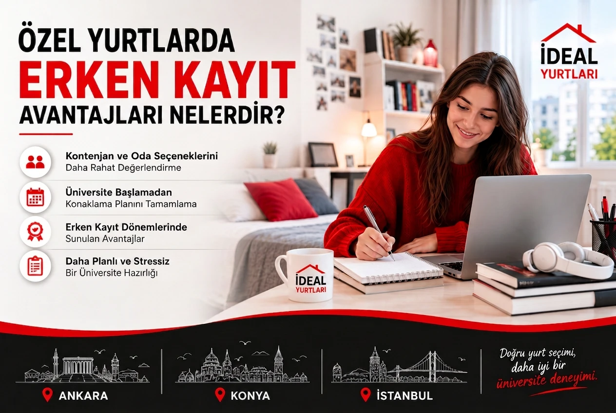 Özel Yurtlarda Erken Kayıt Avantajları